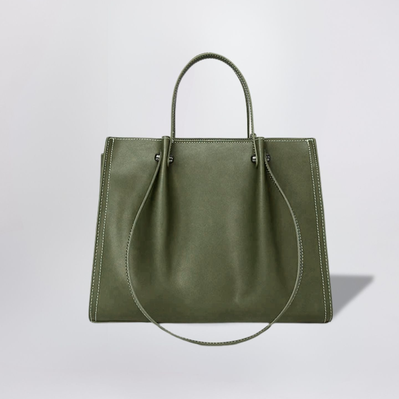 CityTote Olivgrön Damväska | Stilren axelremsväska tote bag