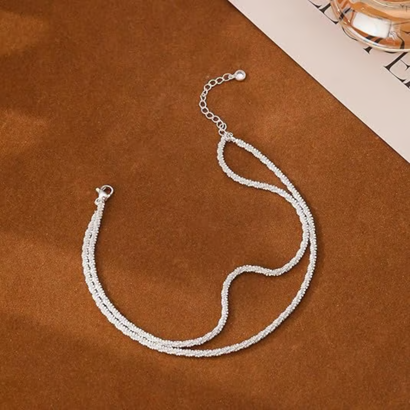 Estelle Fotlänk Silver | Justerbar & Stilren Sommaraccessoar för vristen