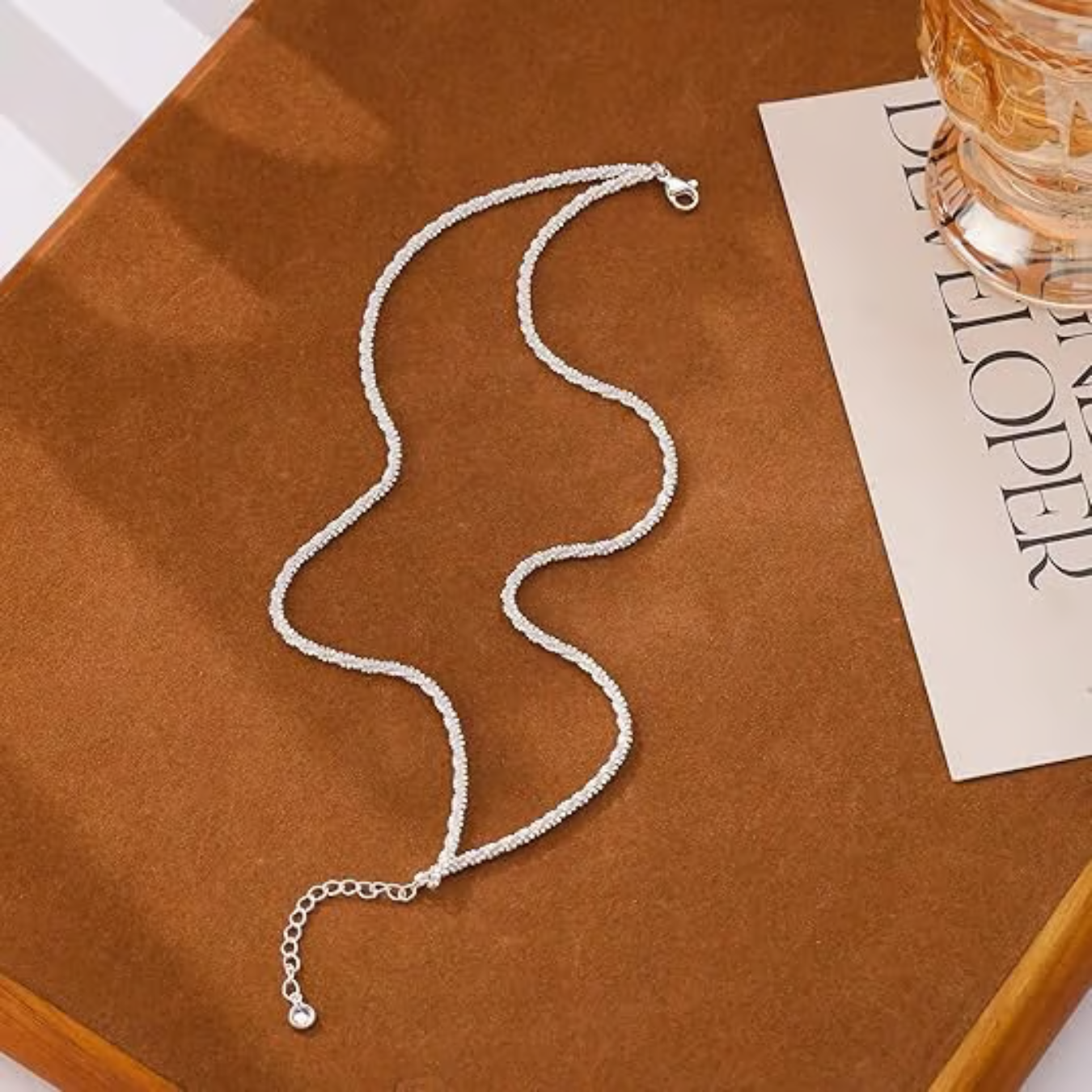 Estelle Fotlänk Silver | Justerbar & Stilren Sommaraccessoar för vristen