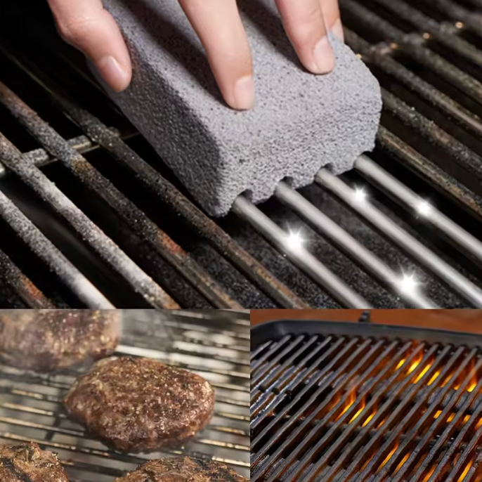 GrillGlans‑sten | Kemikaliefri grillrengöring