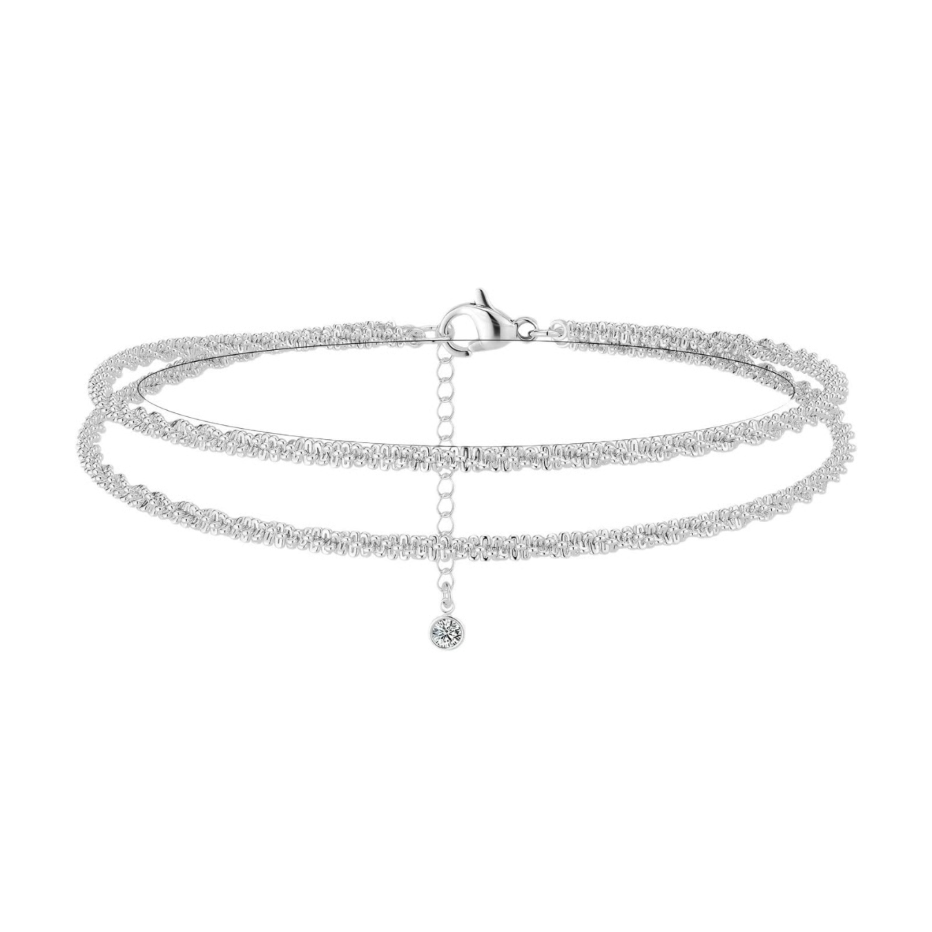 Estelle Fotlänk Silver | Justerbar & Stilren Sommaraccessoar för vristen
