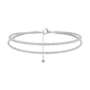 Estelle Fotlänk Silver | Justerbar & Stilren Sommaraccessoar för vristen