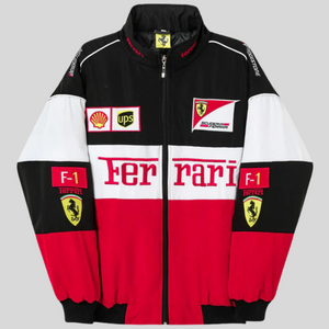 Vintage Ferrari racingjacka för Män och Kvinnor
