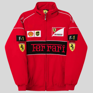 Vintage Ferrari racingjacka för Män och Kvinnor