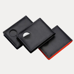 SecureWallet Orange | Stilren Herrplånbok med AirTag-plats