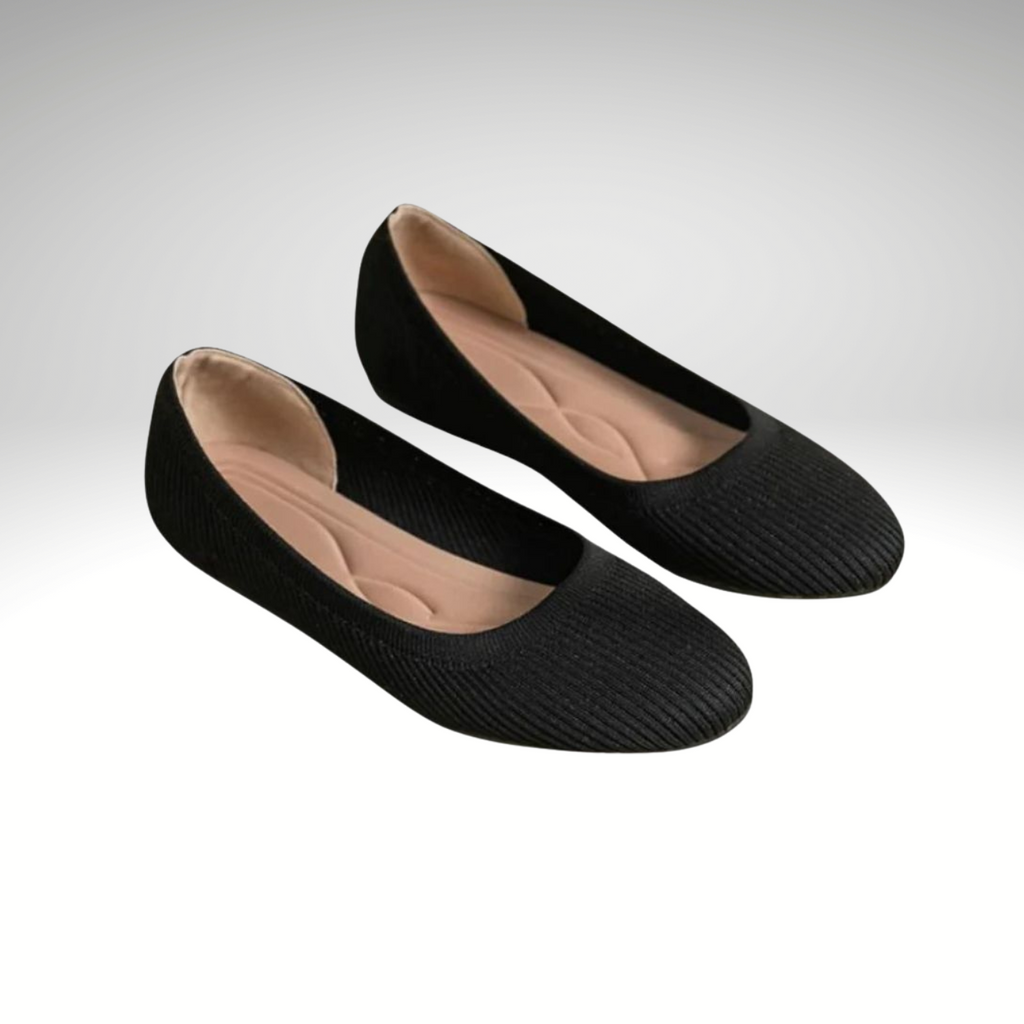 ComfortStep Ballerinas | Bekväma svarta ballerinaskor för damer