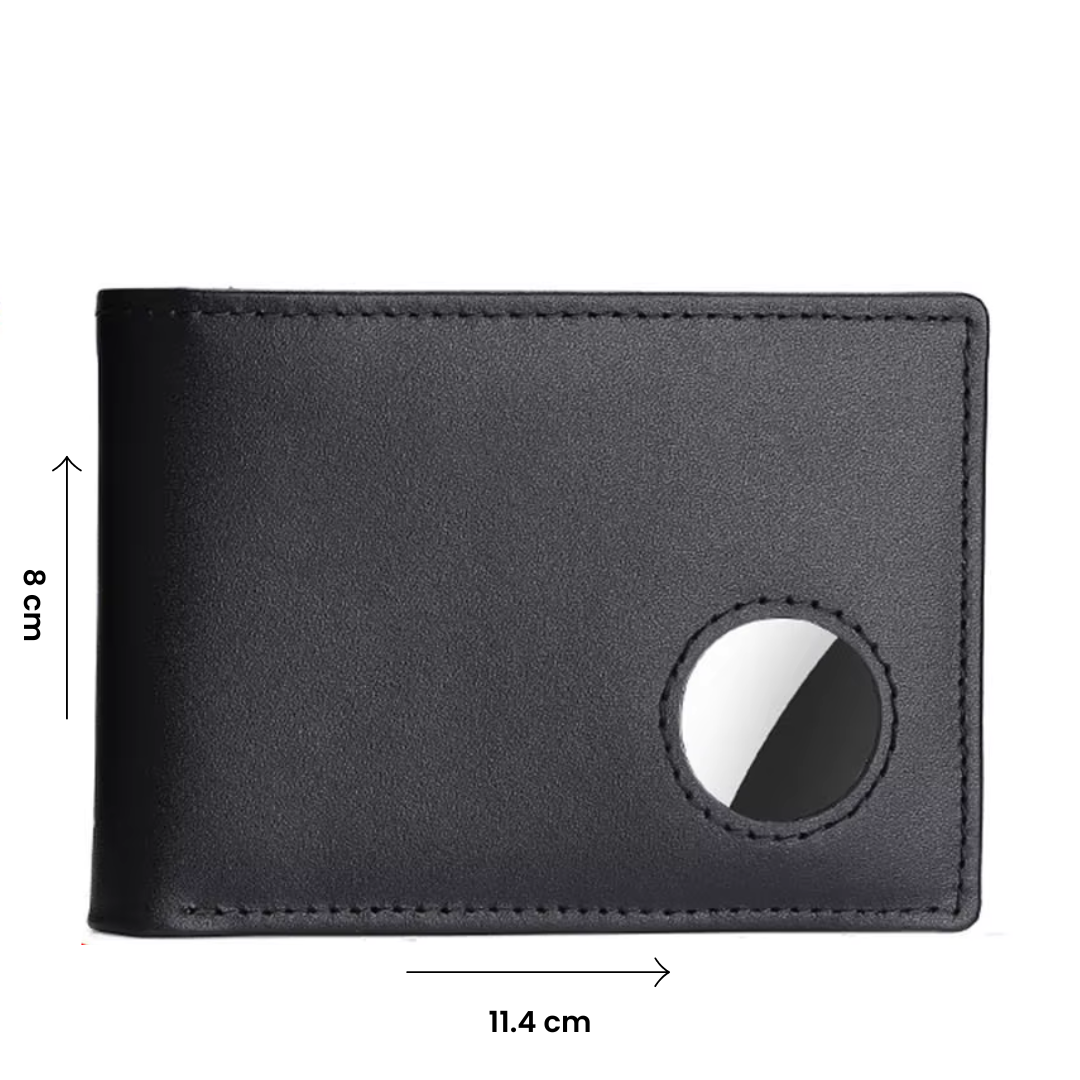 SecureWallet Orange | Stilren Herrplånbok med AirTag-plats