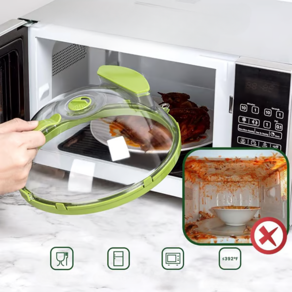 HeatSafe Mikrovågsskydd | Återanvändbart lock för mat