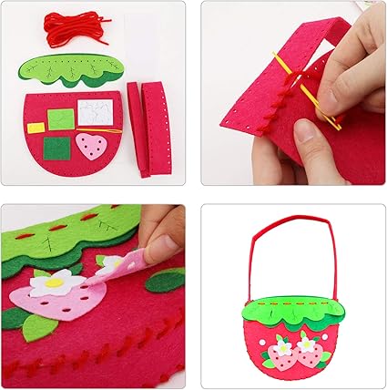 DIY Kreativt Pysselset för Barn | Sy figurer i filt – perfekt från 5 år