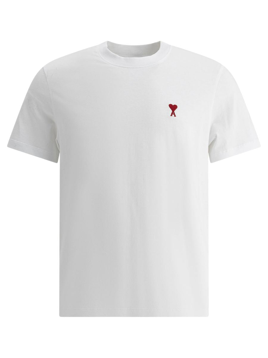 Basic T-shirt Vit Modern Fit | Unisex med Hög Rund Hals