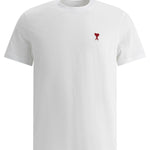 Basic T-shirt Vit Modern Fit | Unisex med Hög Rund Hals