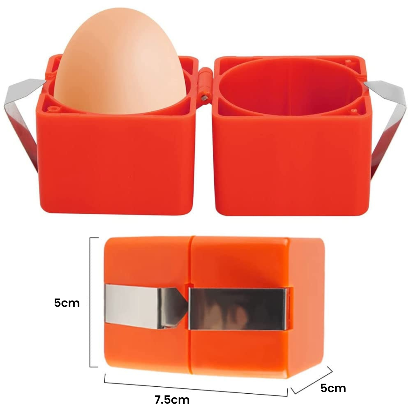 EasyEgg Enkel äggöppnare för köket | Äggöppnare i rostfritt stål för frukostägg eller bakning