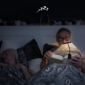 Smart LED-läslampa med Klämma | Uppladdningsbar & Bärbar