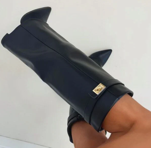 Mockastövlar för Dam Svart | Eleganta boots i Taupe