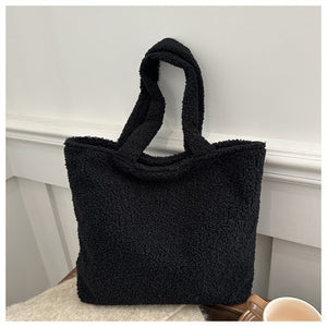 Fluffig Teddy Bag | Damväska Snygg och rymlig