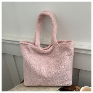 Fluffig Teddy Bag | Damväska Snygg och rymlig