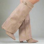 Mockastövlar för Dam Svart | Eleganta boots i Taupe