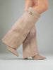Mockastövlar för Dam Svart | Eleganta boots i Taupe
