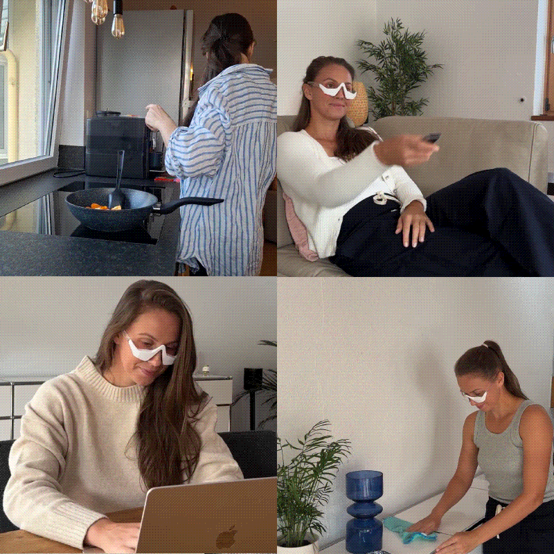 EyeGlow Rejuvenating Red Light Therapy | Strålande ögonområde och mindre rynkor och fina linjer