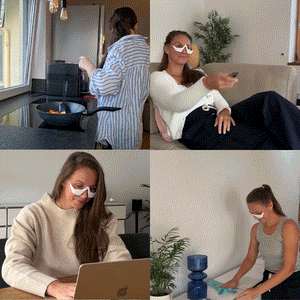 EyeGlow Rejuvenating Red Light Therapy | Strålande ögonområde och mindre rynkor och fina linjer