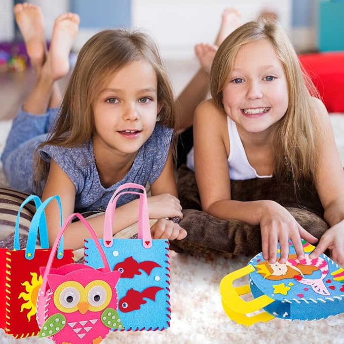 DIY Kreativt Pysselset för Barn | Sy figurer i filt – perfekt från 5 år