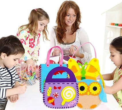 DIY Kreativt Pysselset för Barn | Sy figurer i filt – perfekt från 5 år