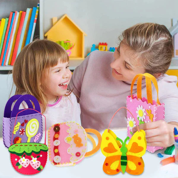 DIY Kreativt Pysselset för Barn | Sy figurer i filt – perfekt från 5 år