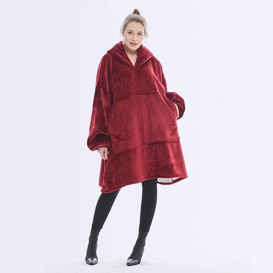 Huggie Hoodie | Härligt Stor Filt med Ärmar