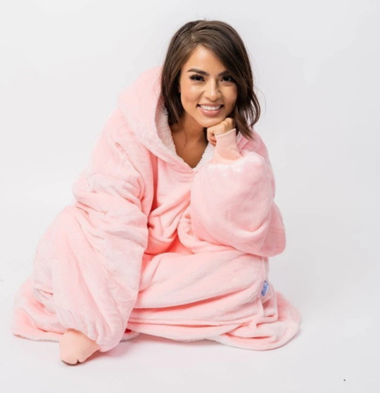 Huggie Hoodie | Härligt Stor Filt med Ärmar